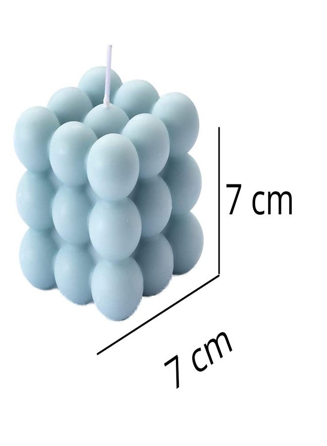 Indoblaze Bubble Candle | Scented Cube Candle | Rose, Jasmine, Ocean Breeze, Lemongrass | Pack of 4 - Image 4
